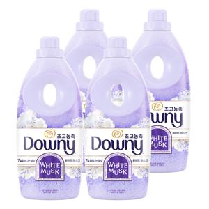 다우니 초고농축 퍼퓸 섬유유연제 1L 화이트머스크 x 4개