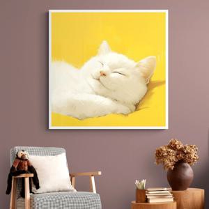 햇살속 낮잠 그림 알루미늄액자 동물 키즈 카페 거실 벽 대형 인테리어 액자