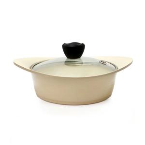 알루아트 인덕션 세라믹 전골 16cm  IH 냄비 국산제작 양수 전골 1인냄비