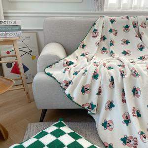 니트베어 블랭킷 무릎 담요 캠핑 겨울 아이방 이불 쇼파커버