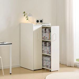 랑랑 3단 낮은 만화책장 슬라이딩 책장 600 (좌/우형 선택)