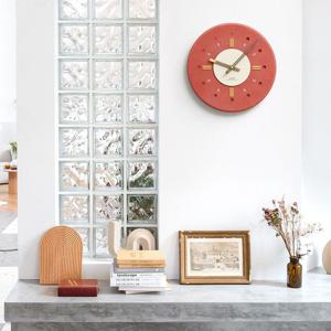[해외] 모던 감성 원형 벽걸이 시계 예쁜 인테리어 거실 벽시계 2colors