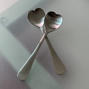 heart dessert spoon(2ea)_디저트스푼 티스푼 카페스푼 디저트수저