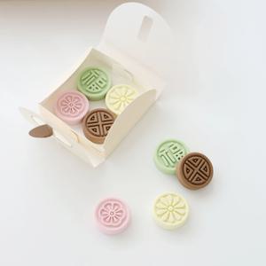 한국 다식 마그넷 냉장고 자석 4종 세트