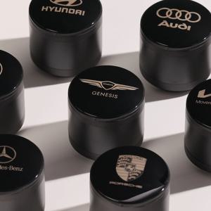 제네시스 로고 아망디에 차량용 LED 재떨이 차량 쓰레기통 자동차 담배 거치대