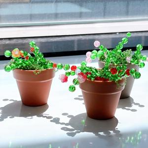 비즈 식물 만들기 DIY 공예 키트 미술 수업 재료 부자재방 원룸 꾸미기 소품 인테리어