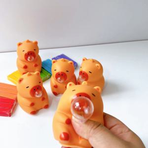 카피바라 말랑이 장난감 스퀴시 스트레스 해소 동물 모찌 볼 인형 촉감놀이 조카 선물