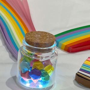 파스텔 별접기 색종이 별 모양 띠 종이 유리병 1000개 만들기 접기 만드는 법 취미