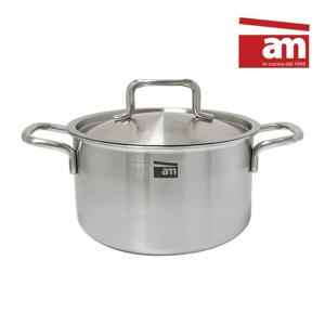 이태리 am 통5중 316냄비 인덕션 18cm 양수 냄비