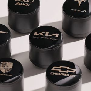 기아 로고 아망디에 차량용 LED 재떨이 차량 쓰레기통 자동차 담배 거치대