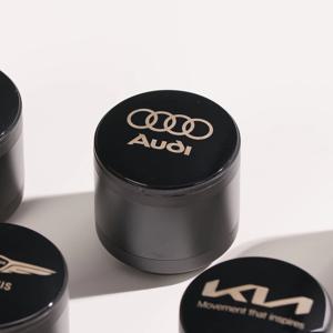 아우디 로고 아망디에 차량용 LED 재떨이 차량 쓰레기통 자동차 담배 거치대