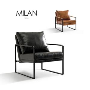 카페 가죽 1인소파 블랙 브라운 심플한 모던한 디자인 인테리어 소파