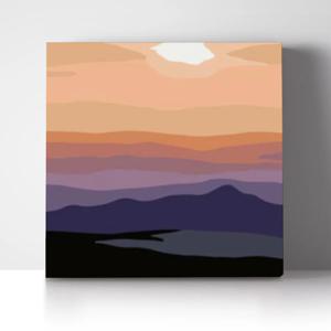 DIY 쉬운 명화그리기 유화세트 A-254 새벽의 일출 소형 20x20