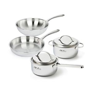 올파이브 통5중 4P세트 스텐 양수냄비 편수냄비 후라이팬 궁중팬