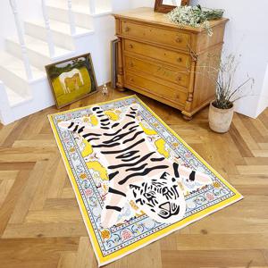 옐로우 포인트 오리엔탈 귀여운 호랑이 소프트 러그 100x160