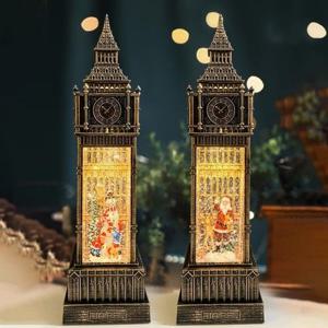 크리스마스 빅벤 워터볼 오르골 37.9cm 2type