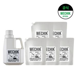 9중효소 EM Plus 세탁세제 1.5L + 세탁세제 리필 1.2L 5개