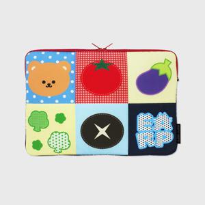 베지 컬러 블록 11/13/15인치 아이패드 노트북 파우치