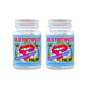 입냄새 제거 고체치약 60정 2개 쿨민트향