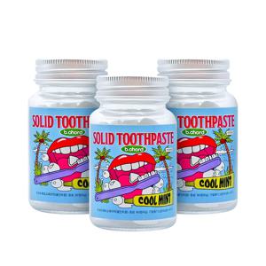 입냄새 제거 고체치약 60정 3개 쿨민트향