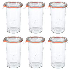 몰드쉐이프1050ml(782) 6p 독일 웩 밀폐용기 클립+고무링 세트상품