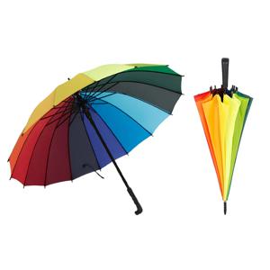 자동 장우산 튼튼한 16K 대형 레인보우