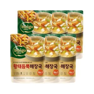 비비고 황태 듬뿍 해장국 460g x6개