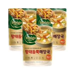 비비고 황태 듬뿍 해장국 460g x3개