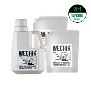 9중효소 EM Plus 세탁세제 1.5L 1개 + 리필 1.2L 2개