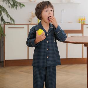 SLS5804 남아 한국산 순면 그린 잠옷 파자마 세트