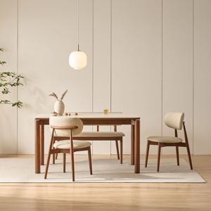 칼마 포세린 세라믹 원목 4인용 식탁세트