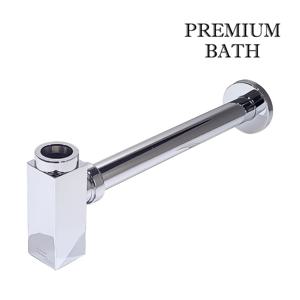 세면대 노출 벽배수 사각 스퀘어 트랩 크롬 FJ8304