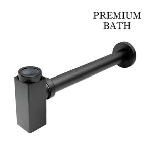 세면대 노출 벽배수 사각 스퀘어 트랩 그라파이트 FJ8304