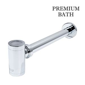 세면대 노출 벽배수 원형 라운드 트랩 크롬 FJ8305