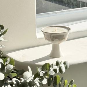 도자기캔들 고요숲 디저트볼 Dessert ball 오브제캔들 (2color)