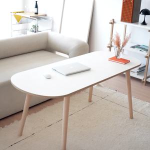 국산 높은쇼파테이블 거실 소파 식탁 원목 대리석 원형 커피 티 테이블 밥상 타원형
