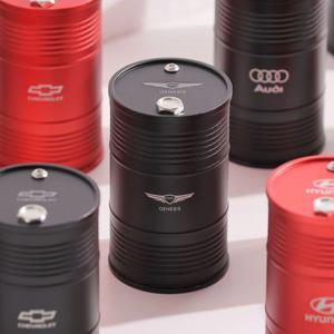 제네시스 로고 알루미늄 차량용 재떨이 차량 쓰레기통 자동차 담배 거치대