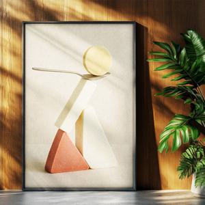 도형 디저트탑 심플 일러스트포스터 인테리어포스터