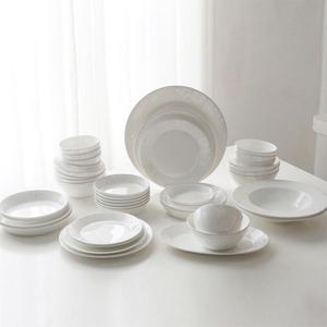 화이트부케 8인 홈세트 40p 식기세트 그릇세트 신혼 집들이 한식 도자기 혼수