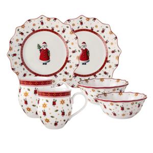 [해외] 크리스마스 토이딜라이트 산타 아침 식사 세트 6종