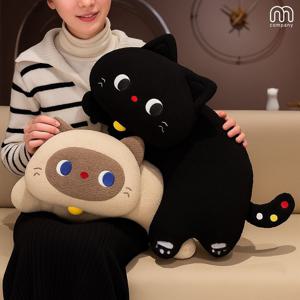 해외 캣츠 고양이 쇼파 등받이 쿠션 소파쿠션 등쿠션 캐릭터 인테리어 베개 바디필로우 인형