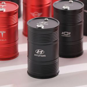 현대 로고 알루미늄 차량용 재떨이 차량 쓰레기통 자동차 담배 거치대