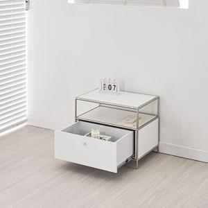 국내생산 리엘르 600 1단 모듈 철제 미드센츄리 틈새 서랍형 수납장