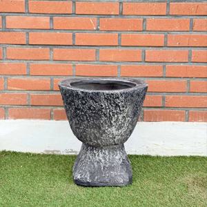 럭키가든 마블화분 돌절구 대 외경35x40, 내경 25x39