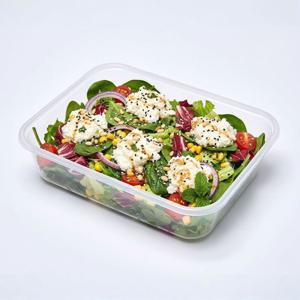 일회용 투명 배달 포장 만두 죽 반찬 사각 도시락 플라스틱 용기