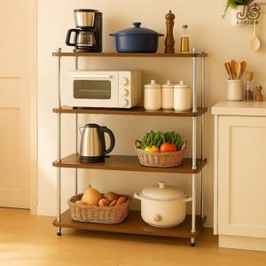 주방 수납장 전자레인지 선반 주방 밥솥 부엌 렌지대 다이 원목 전자레인지장