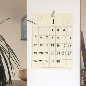 2026 빈티지 벽걸이 달력 벽달력 레트로 인테리어 월 캘린더