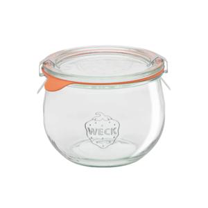 튤립쉐이프580ml(744) 독일 웩 밀폐용기 클립+고무링 세트상품