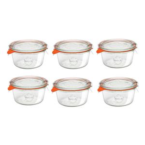 몰드쉐이프290ml(740) 6p 독일 웩 밀폐용기 클립+고무링 세트상품