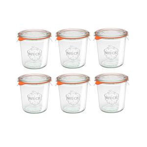 몰드쉐이프580ml(742) 6p 독일 웩 밀폐용기 클립+고무링 세트상품